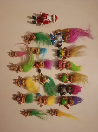 Lote Trolls Muñecos Pelo Colores