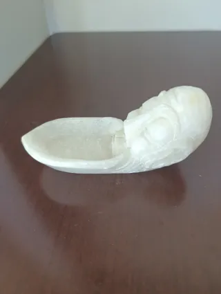 Pongo todo / Cenicero figura antigua Alabastro