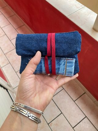 Porta tabacco in denim
