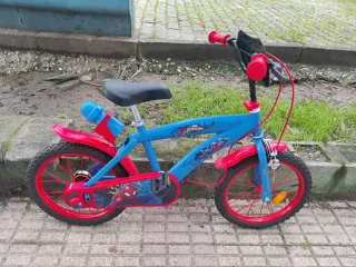Bicicleta Spiderman niño