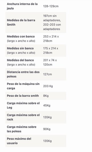 Equipamiento de gimnasio completo o separado