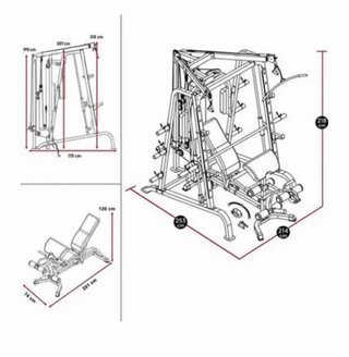 Equipamiento de gimnasio completo o separado