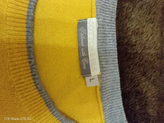 Maglione uomo Cotton &Silk giallo