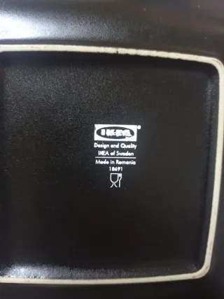 Juego Vajillas Cuadradas Ikea 15 piezas.