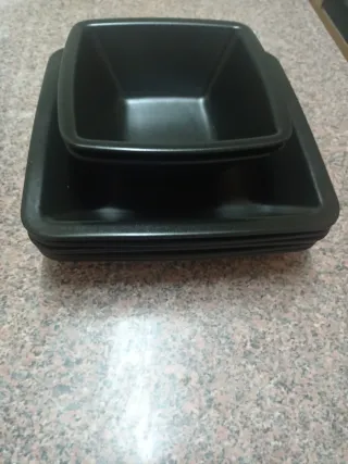 Juego Vajillas Cuadradas Ikea 15 piezas.