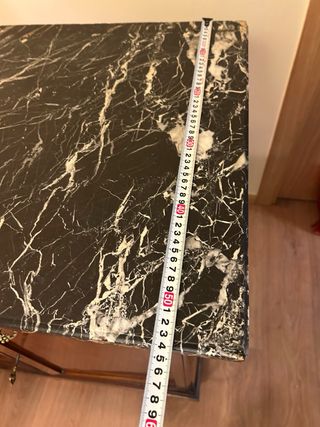 Aparador antiguo madera de nogal y mármol