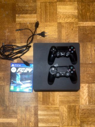 PS4 Slim 1TB + 2 Mandos + FC 24
