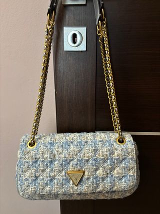 Borsa Guess tracolla azzurra