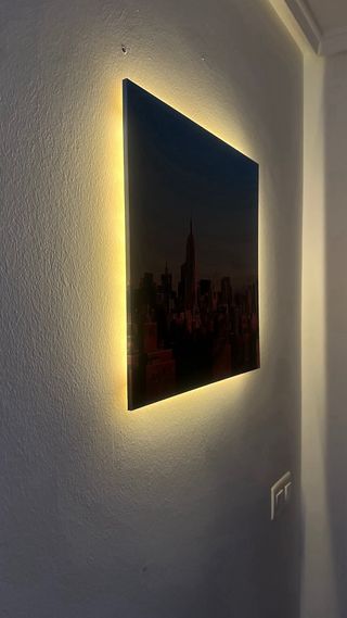 Cuadro Nueva York con luces Leroy Merlin