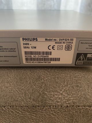 Philips DVP524/05 DVD Player con Mando
