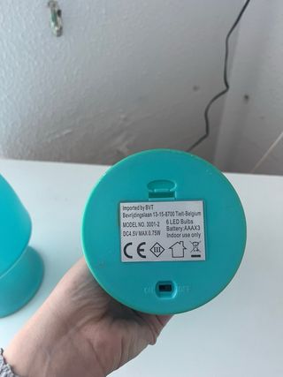 Lámparas de mesa azules (2 unidades)