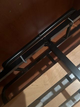 Cama mueble madera y metal