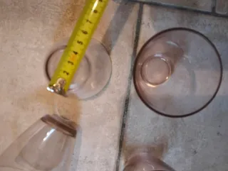 Set 4 Bicchieri Vetro Trasparente