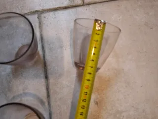 Set 4 Bicchieri Vetro Trasparente