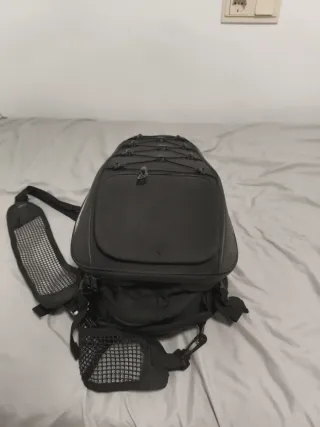 Mochila para moto negra
