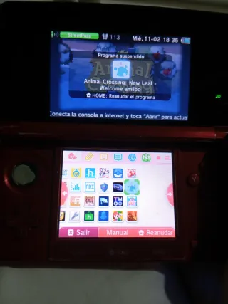 Nintendo 3DS Roja con juegos precargados