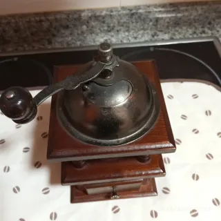 Molinillo café madera manivela