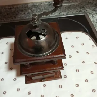 Molinillo café madera manivela