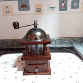 Molinillo café madera manivela
