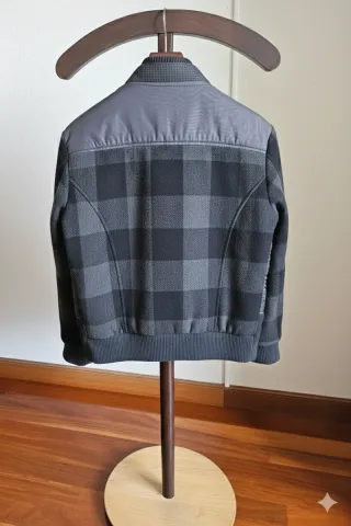 Cazadora Desigual Patchwork Gris