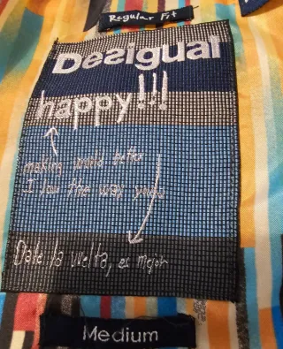 Cazadora Desigual Patchwork Gris