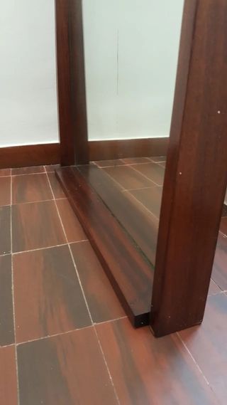 Espejo antiguo retro castellano madera y cristal