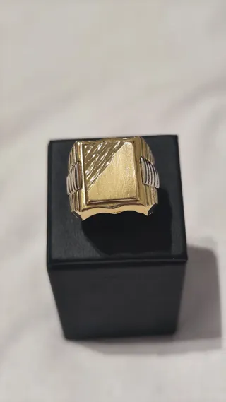 Anillo Sello Oro Hombre Nuevo