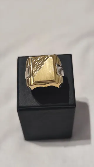 Anillo Sello Oro Hombre Nuevo