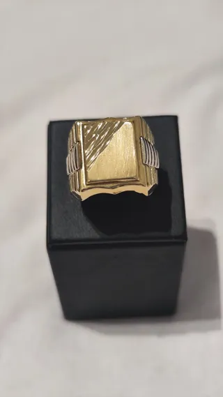 Anillo Sello Oro Hombre Nuevo