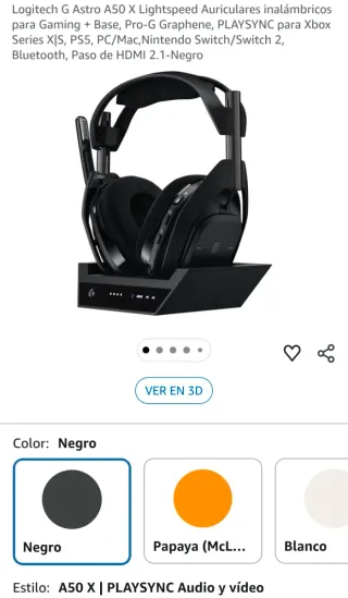 Auriculares A50x Logitech