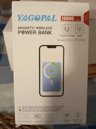 Power Bank Inalámbrico YAGOPAL 10000mAh
