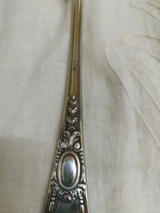 Cubiertos antiguos de alpaca