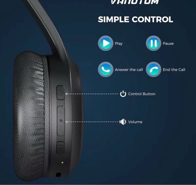 Cascos Inalámbricos VANOTOM Negros