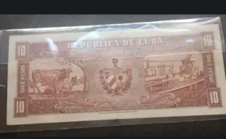 Billete 10 Pesos Cuba Banco Nacional