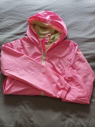 Chubasquero impermeable rosa Décimas T-14