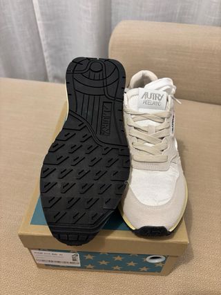 Autry zapatillas nylon ante beige/verde T41