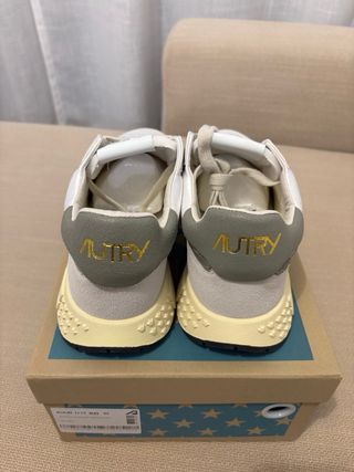 Autry zapatillas nylon ante beige/verde T41