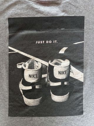 Camiseta Just Do It Gris Talla L - Streetwear