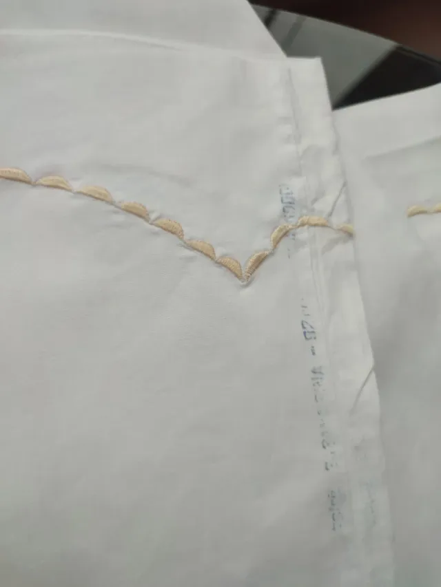 Juego de Cama Algodón Vda. Tolra Bordado