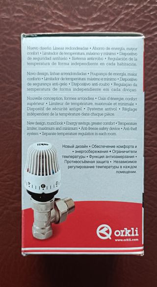 TERMOSTATO PARA RADIADORES DE AGUA, ORKLI.