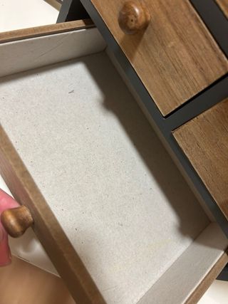 Joyero de madera con cajones