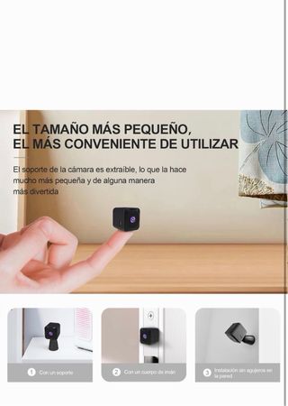 Cámara Espía 4K Mini WiFi Interior/Exterior