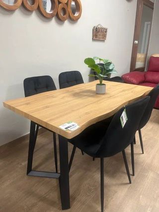 MESA DE COMEDOR MODERNA ESTILO INDUSTRIAL NUEVA