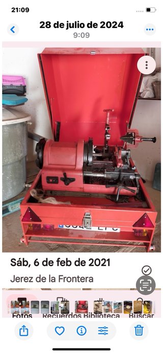 Roscadora para tubos  de1/2  A. 4/“ pul gadas
