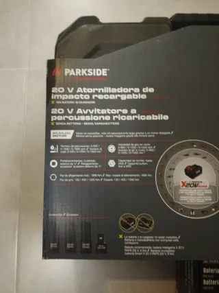Parkside 20V Atornillador de Impacto coche