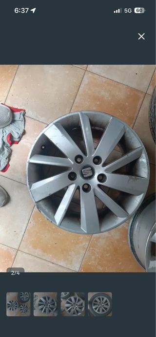 4 Llantas 16 5x112 Seat León Mk3