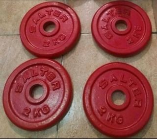 PESAS 4 DISCOS SALTER DE 2KG DE 30MM