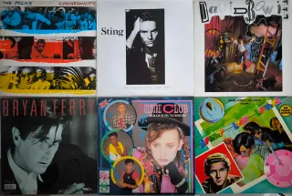 Lote 6 Vinilos Rock 80s Sting, Bowie, Police, Club