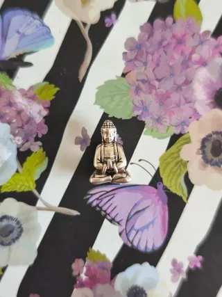 Charm Buda Meditando Plata