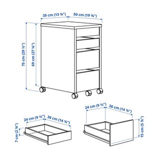Cajonera Blanca Ikea Micke